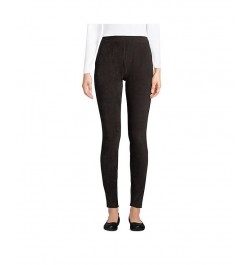 Women's Tall Sport Knit High Rise Corduroy Leggings Black $29.59 Pants