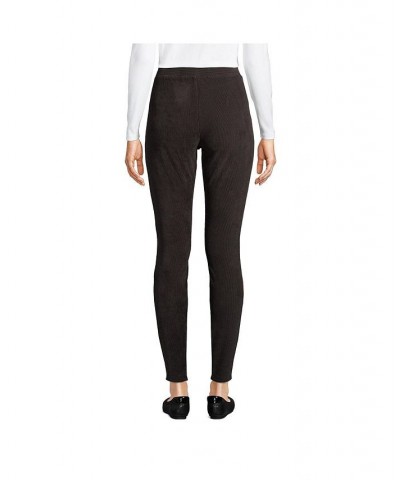 Women's Tall Sport Knit High Rise Corduroy Leggings Black $29.59 Pants