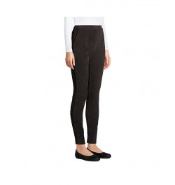 Women's Tall Sport Knit High Rise Corduroy Leggings Black $29.59 Pants