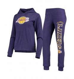 Women's Purple Los Angeles Lakers Hoodie and Pants Sleep Set Purple $39.10 Pajama