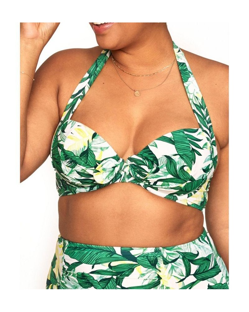 Shelby Women's Plus-Size Swimwear Bra Top Green $29.12 Swimsuits