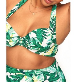 Shelby Women's Plus-Size Swimwear Bra Top Green $29.12 Swimsuits