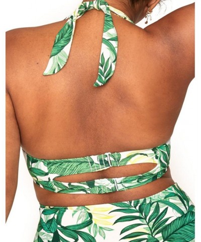 Shelby Women's Plus-Size Swimwear Bra Top Green $29.12 Swimsuits