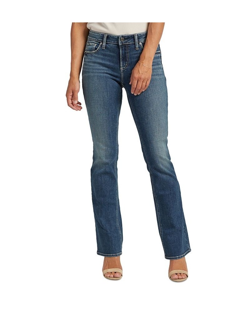 Women's Elyse Mid-Rise Slim Bootcut Jeans Indigo $49.68 Jeans