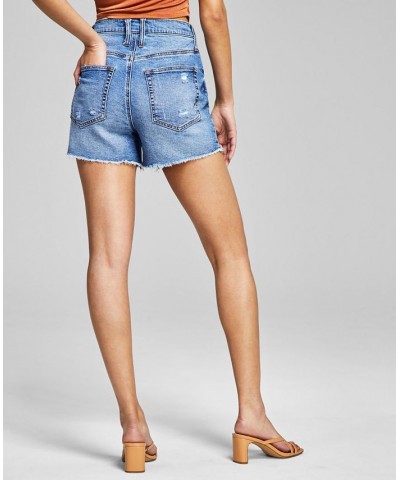 Women's High-Rise Frayed Denim Shorts Cali $14.84 Shorts