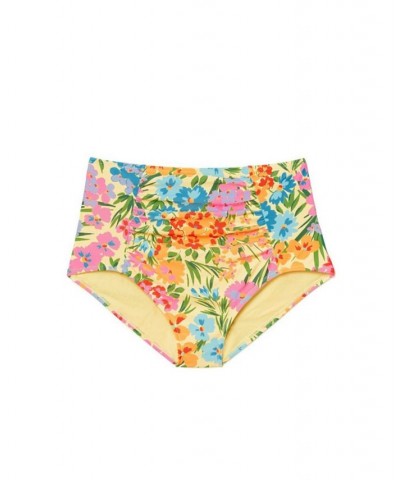 Shelby Women's Plus-Size Swimwear High-Waist Bikini Bottom Orange $10.98 Swimsuits