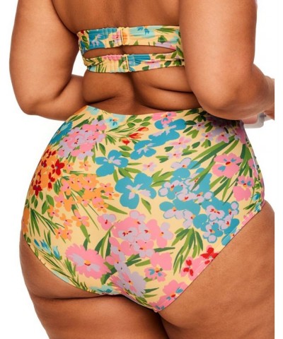 Shelby Women's Plus-Size Swimwear High-Waist Bikini Bottom Orange $10.98 Swimsuits