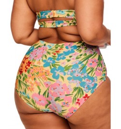 Shelby Women's Plus-Size Swimwear High-Waist Bikini Bottom Orange $10.98 Swimsuits