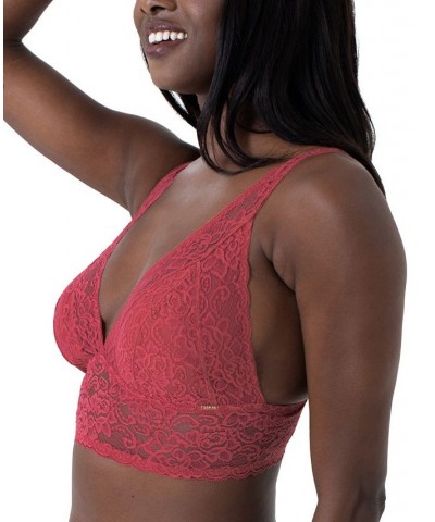 Women's Lana Light Padded 2 Piece Bralette Set Red, Black $14.48 Bras