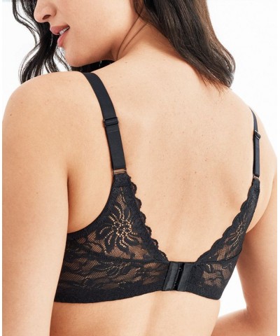 Women's Soft Sense Lace Mesh Bralette 810334 Black $31.92 Bras