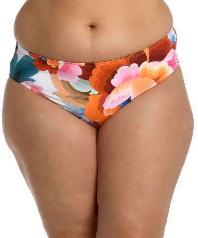 Plus Size Floral Rhythm Hipster Bikini Bottoms Floral Multi $34.79 Swimsuits