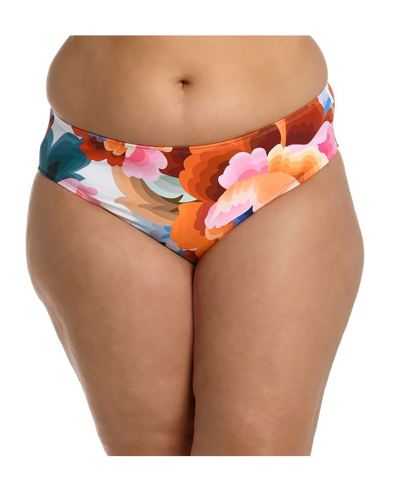 Plus Size Floral Rhythm Hipster Bikini Bottoms Floral Multi $34.79 Swimsuits