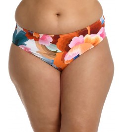 Plus Size Floral Rhythm Hipster Bikini Bottoms Floral Multi $34.79 Swimsuits