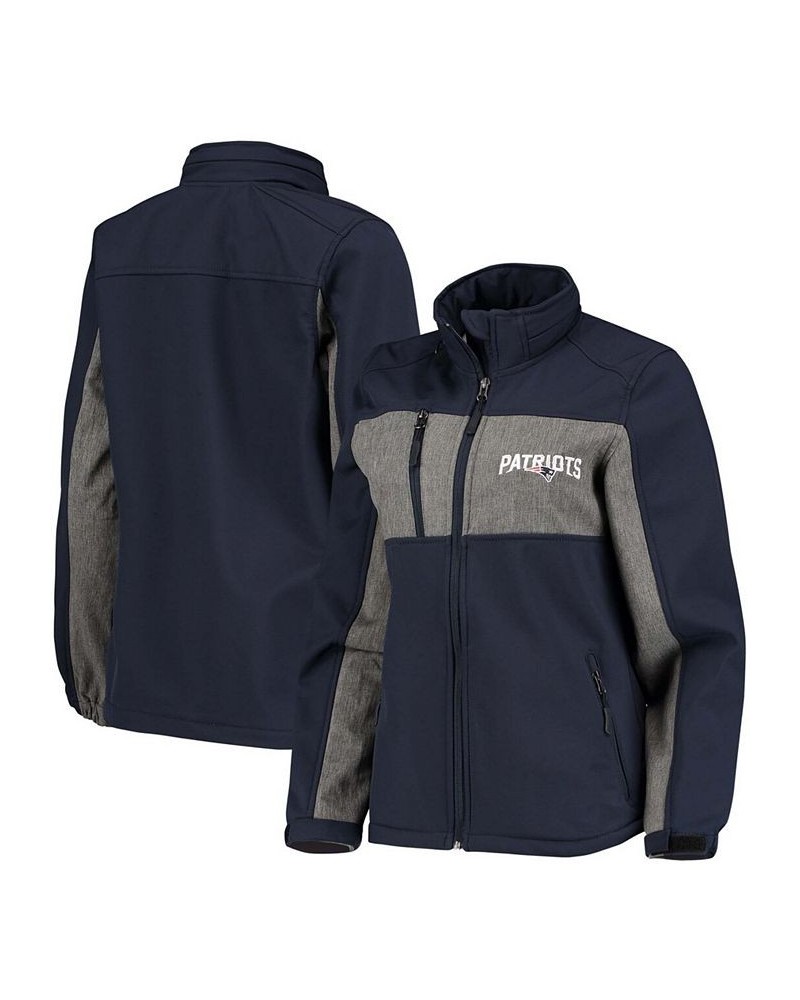 Women's Navy New England Patriots Zephyr Softshell Full-Zip Jacket Navy $35.20 Jackets