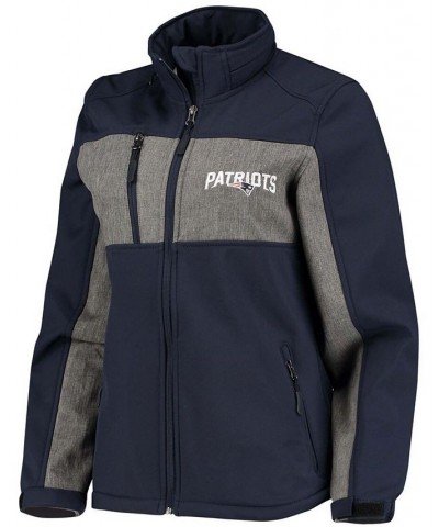 Women's Navy New England Patriots Zephyr Softshell Full-Zip Jacket Navy $35.20 Jackets