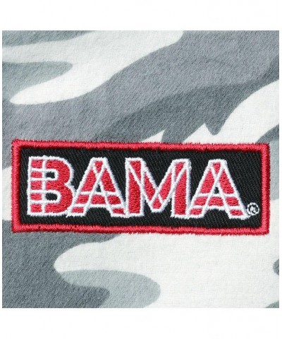 Women's Gray Alabama Crimson Tide Camo Flannel Button-Up Long Sleeve Shirt Gray $42.63 Tops