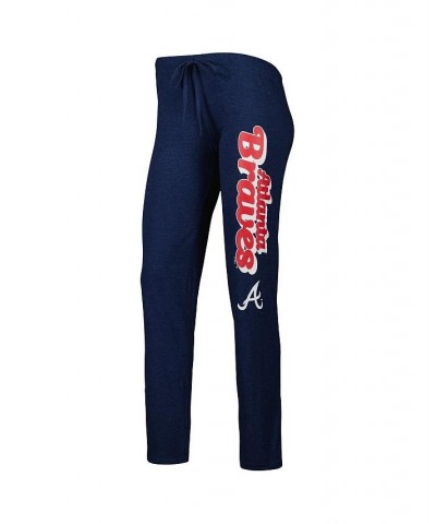 Women's Navy Red Atlanta Braves Wordmark Meter Muscle Tank Top and Pants Sleep Set Navy, Red $34.31 Pajama