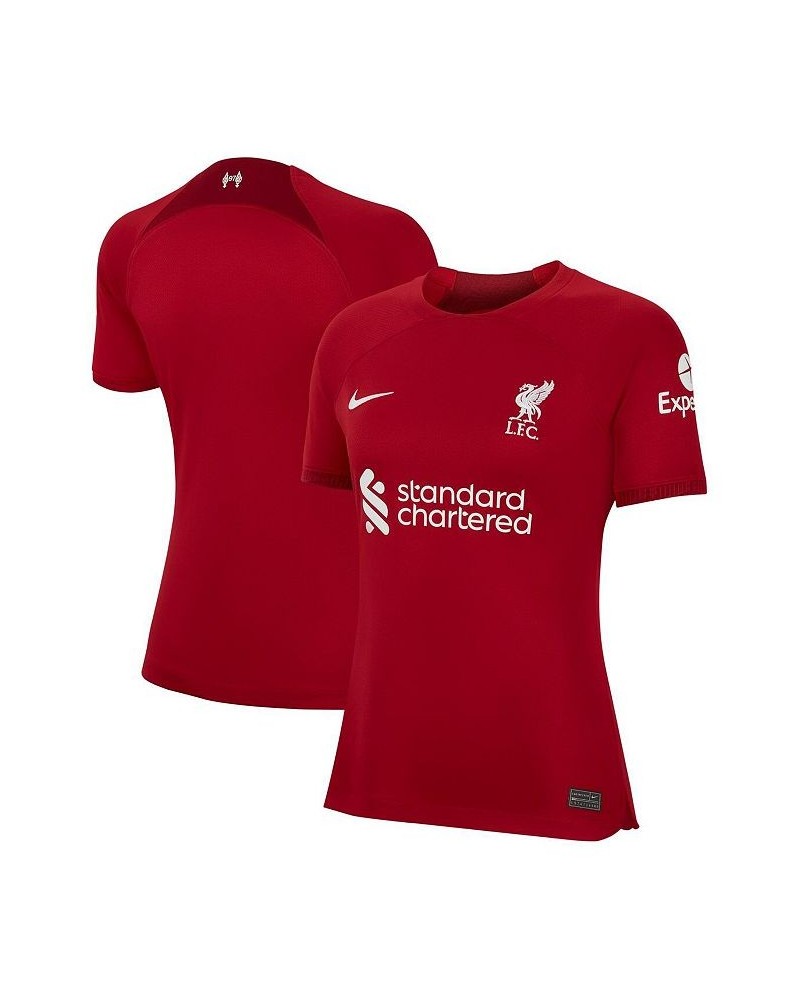 Women's Red Liverpool 2022/23 Home Replica Blank Jersey Red $31.50 Jersey