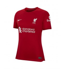 Women's Red Liverpool 2022/23 Home Replica Blank Jersey Red $31.50 Jersey