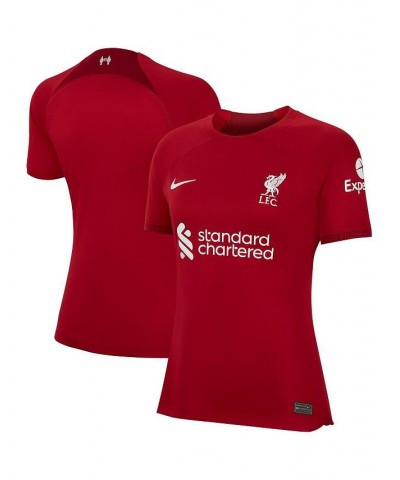 Women's Red Liverpool 2022/23 Home Replica Blank Jersey Red $31.50 Jersey