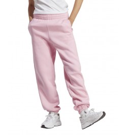 Women's Essentials Fleece High Rise Waist Joggers Pink $31.20 Pants