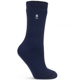 Women's Camellia Solid Crew Socks Blue $12.68 Accessories