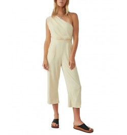 Women's Avery One-Shoulder Cropped Jumpsuit Washed Out $76.54 Pants