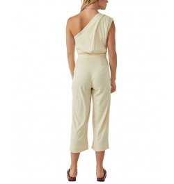 Women's Avery One-Shoulder Cropped Jumpsuit Washed Out $76.54 Pants