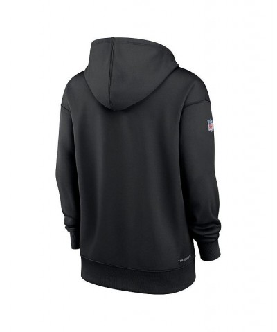 Women's Black Atlanta Falcons 2022 NFL Crucial Catch Therma Performance Pullover Hoodie Black $41.80 Sweatshirts