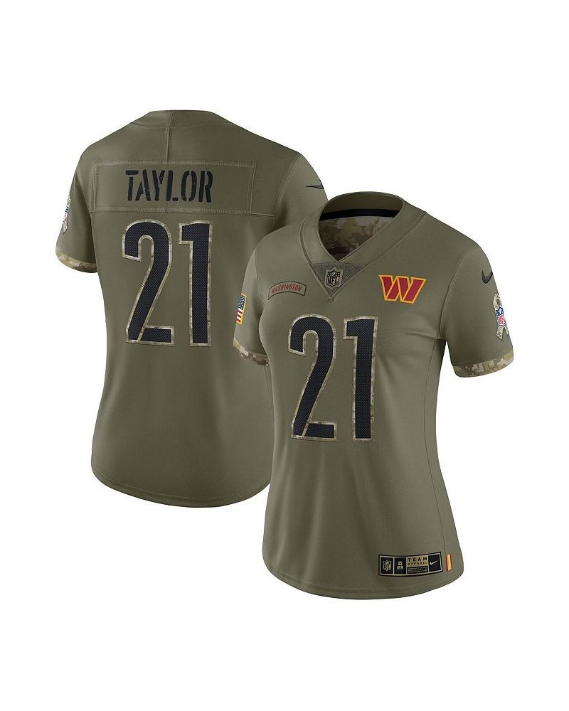 Women's Sean Taylor Olive Washington Commanders 2022 Salute To Service Retired Player Limited Jersey Green $62.16 Jersey