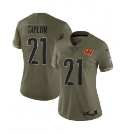 Women's Sean Taylor Olive Washington Commanders 2022 Salute To Service Retired Player Limited Jersey Green $62.16 Jersey