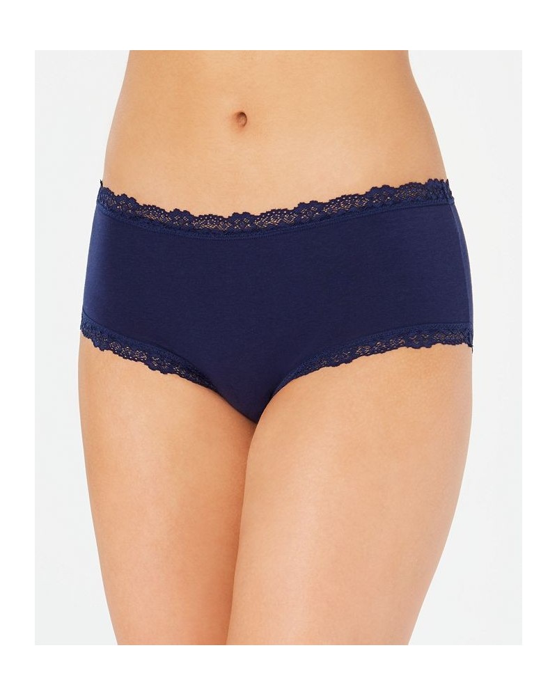 Women’s Lace Trim Hipster Underwear Navy Sea $14.24 Panty