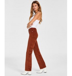 Women's Stretch Corduroy Jeans Brown $24.88 Jeans