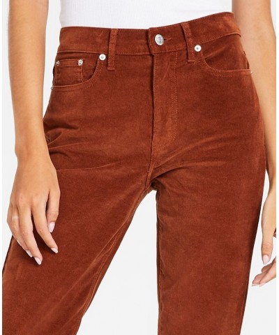 Women's Stretch Corduroy Jeans Brown $24.88 Jeans