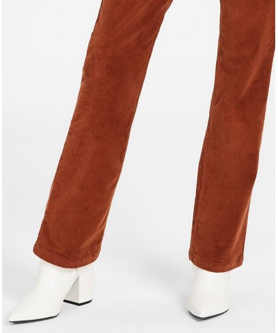 Women's Stretch Corduroy Jeans Brown $24.88 Jeans