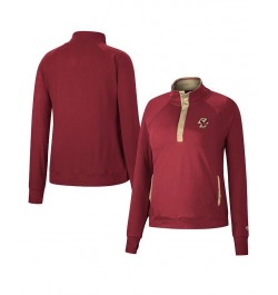 Women's Maroon Boston College Eagles Kipling Raglan Quarter-Snap Top Maroon $32.44 Tops