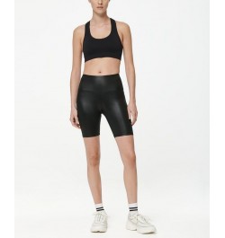 Women's Liquid High-Rise Biker Shorts Black $15.36 Shorts