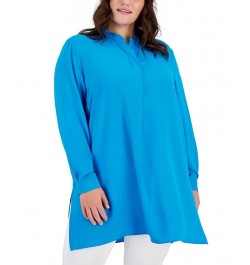 Plus Size Longer Length Nehru Tunic Cherry Blossom $35.70 Tops