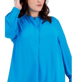 Plus Size Longer Length Nehru Tunic Cherry Blossom $35.70 Tops