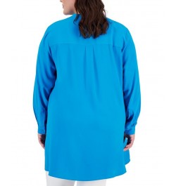 Plus Size Longer Length Nehru Tunic Cherry Blossom $35.70 Tops