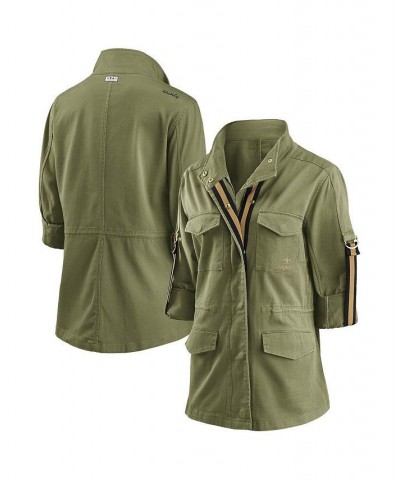 Women's Olive New Orleans Saints Full-Zip Utility Jacket Olive $47.38 Jackets