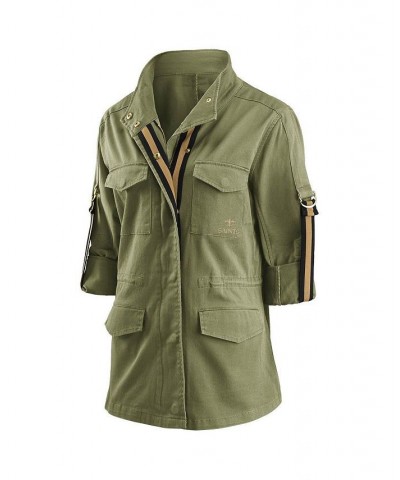 Women's Olive New Orleans Saints Full-Zip Utility Jacket Olive $47.38 Jackets