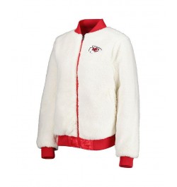 Women's Oatmeal Red Kansas City Chiefs Switchback Reversible Full-Zip Jacket Oatmeal, Red $38.75 Jackets