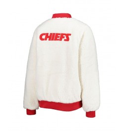 Women's Oatmeal Red Kansas City Chiefs Switchback Reversible Full-Zip Jacket Oatmeal, Red $38.75 Jackets