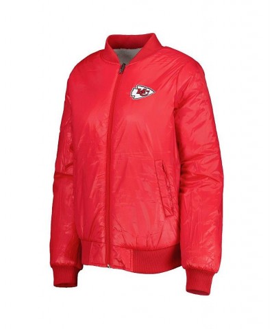 Women's Oatmeal Red Kansas City Chiefs Switchback Reversible Full-Zip Jacket Oatmeal, Red $38.75 Jackets