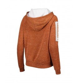 Women's Texas Orange Texas Longhorns The Devil Speckle Lace-Placket Raglan Pullover Hoodie Texas Orange $33.79 Sweatshirts