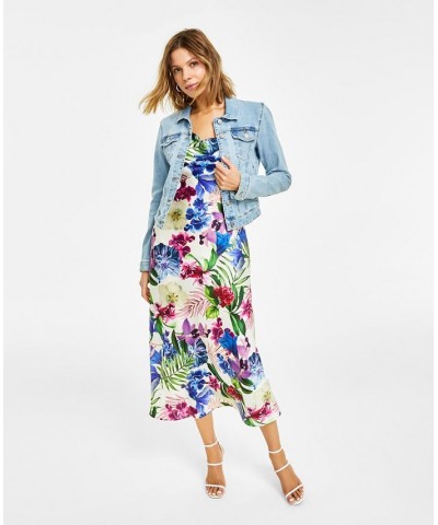 WOMEN'S Akilina Floral-Print Sleeveless Dress Tropicalia $54.76 Dresses