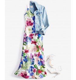 WOMEN'S Akilina Floral-Print Sleeveless Dress Tropicalia $54.76 Dresses