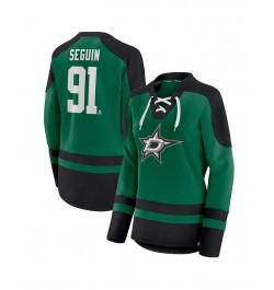 Women's Branded Tyler Seguin Kelly Green and Black Dallas Stars Lace-Up Raglan Sweatshirt Kelly Green, Black $42.39 Sweatshirts