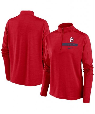 Women's Red St. Louis Cardinals Primetime Local Touch Pacer Quarter-Zip Top Red $41.59 Tops